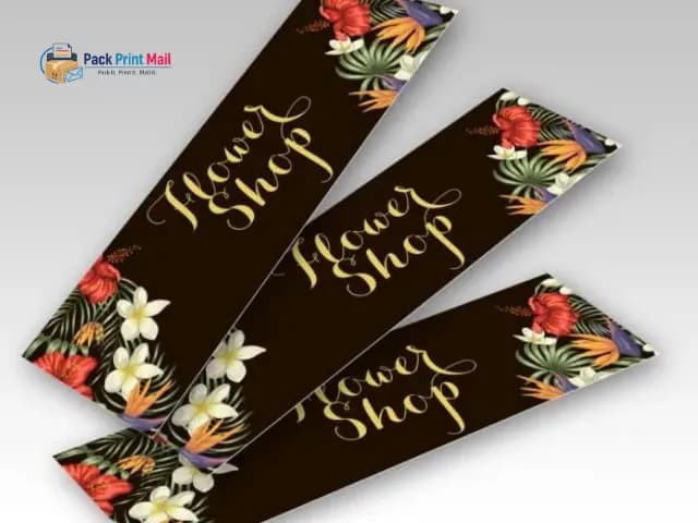 2x7 Bookmarks printed product preview from Pack Print Mail