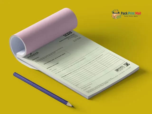 3-part NCR Form Pads w Wraparound Cover printed product preview from Pack Print Mail