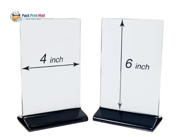 4x6 Table Tent printed product preview from Pack Print Mail