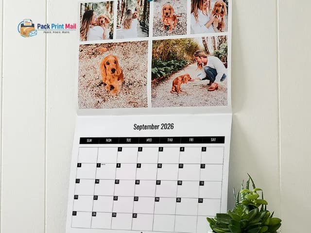 9x12 Calendars printed product preview from Pack Print Mail
