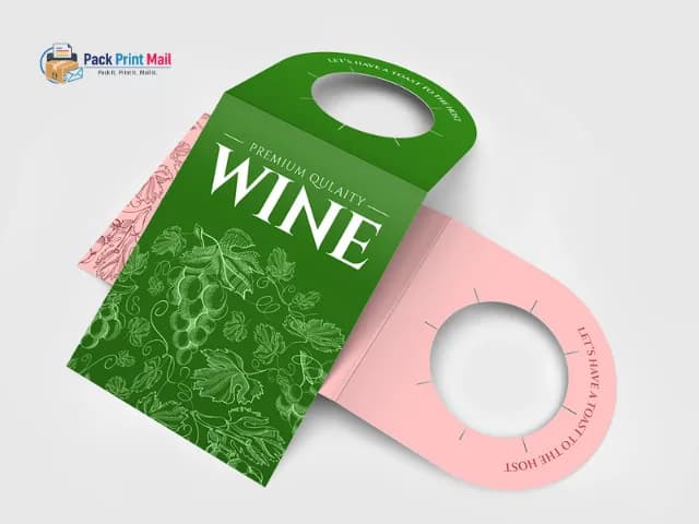 Bottleneck Hang Tags printed product preview from Pack Print Mail