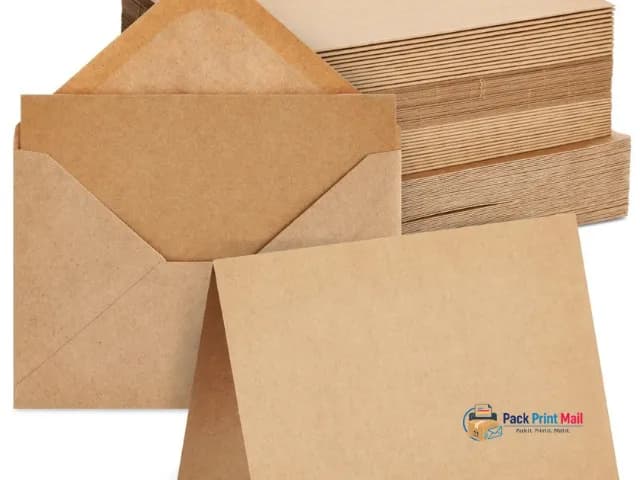 Brown Kraft Greeting Cards printed product preview from Pack Print Mail