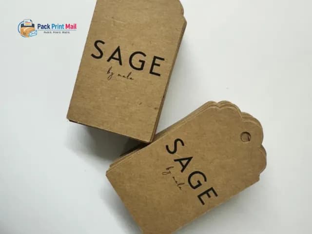 Brown Kraft Hang Tags printed product preview from Pack Print Mail