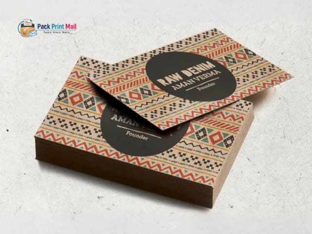 Brown Kraft Postcards printed product preview from Pack Print Mail