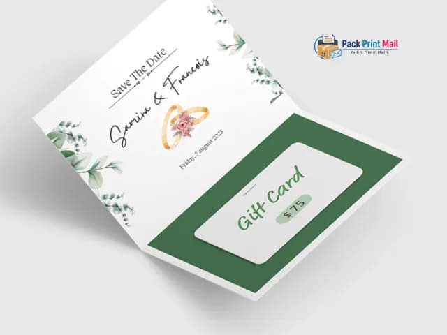 Cards with Gift Card Holder (Slits) Greeting Cards printed product preview from Pack Print Mail