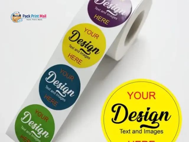 Circle Roll Labels printed product preview from Pack Print Mail