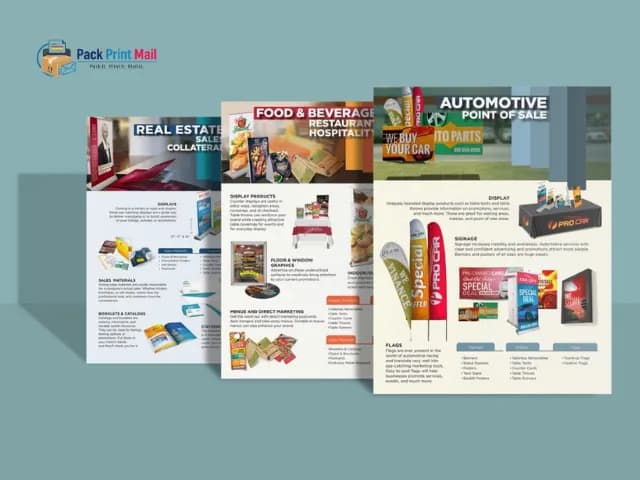 Common Sell Sheets printed product preview from Pack Print Mail