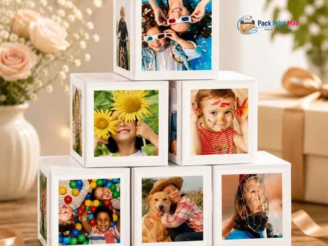 Cube Boxes printed product preview from Pack Print Mail