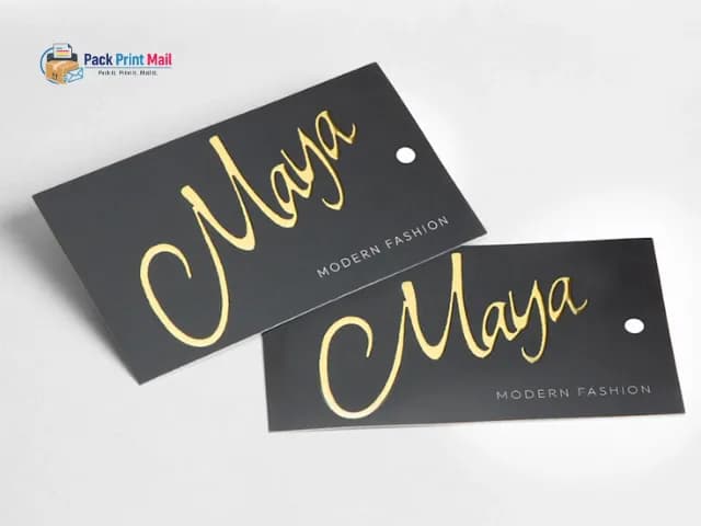 Dual Raised Hang Tags printed product preview from Pack Print Mail