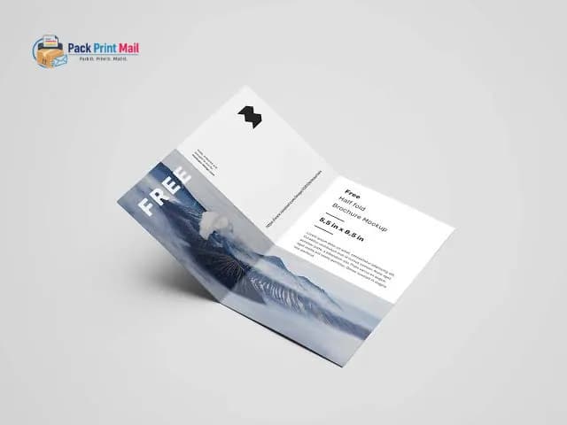Half Fold Brochures printed product preview from Pack Print Mail