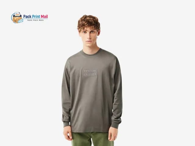 Men's Long Sleeve T-Shirts printed product preview from Pack Print Mail