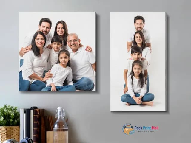 Mounted Canvas printed product preview from Pack Print Mail