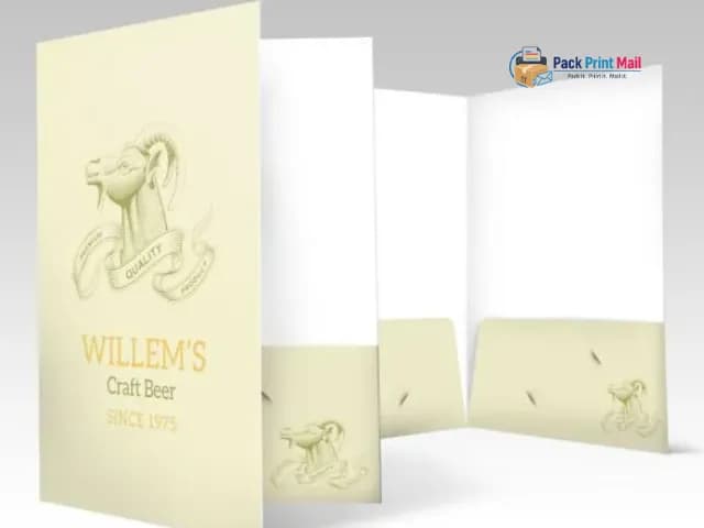 Natural Presentation Folder printed product preview from Pack Print Mail