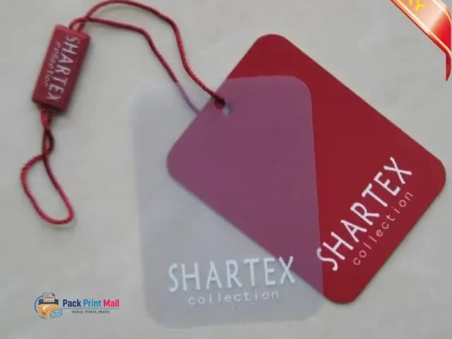 Plastic Hang Tags printed product preview from Pack Print Mail