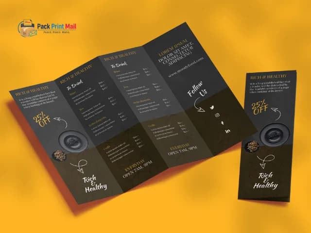 Specialty Folds Brochures printed product preview from Pack Print Mail