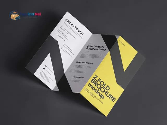 Z Fold Brochures printed product preview from Pack Print Mail