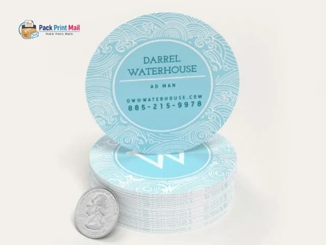 Circle Business Cards printed product preview from Pack Print Mail
