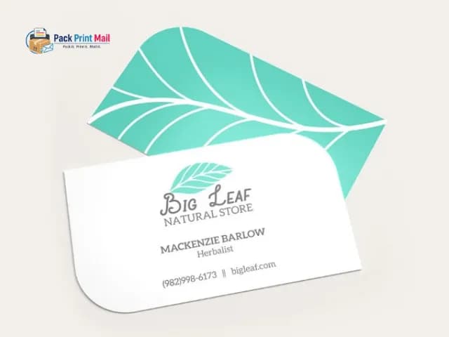 Leaf Business Cards printed product preview from Pack Print Mail