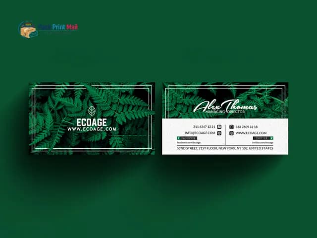 Natural Business Cards printed product preview from Pack Print Mail
