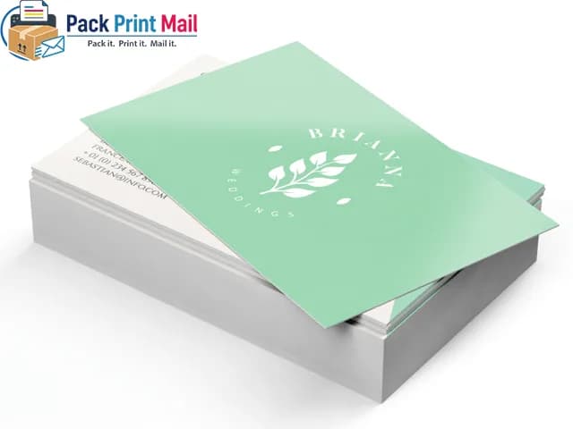 Soft-Touch Business Cards printed product preview from Pack Print Mail