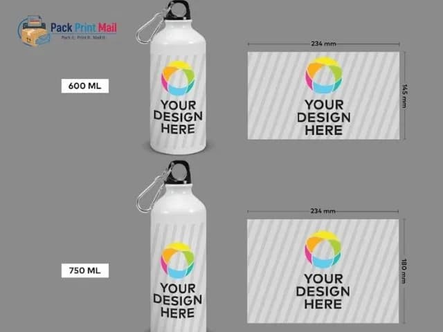 Bottles printed product preview from Pack Print Mail