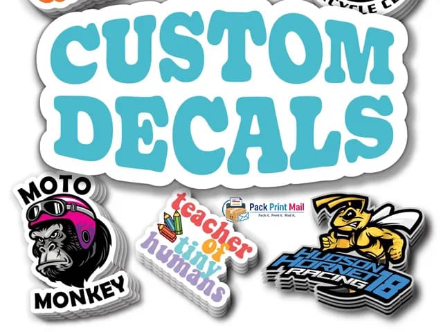 Decals printed product preview from Pack Print Mail