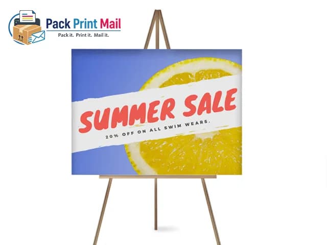Foam Boards printed product preview from Pack Print Mail