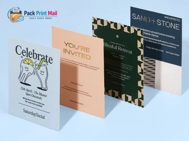 Invitations printed product preview from Pack Print Mail