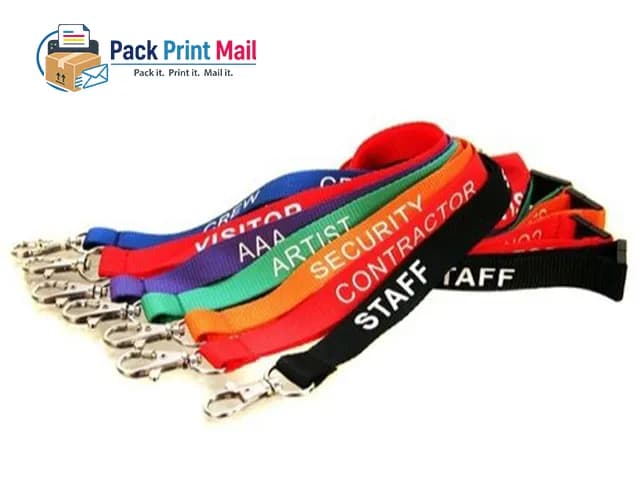 Lanyards printed product preview from Pack Print Mail