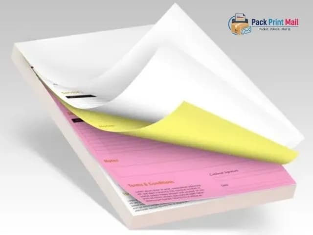NCR Forms printed product preview from Pack Print Mail
