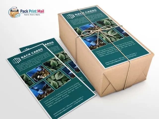 Rack Cards printed product preview from Pack Print Mail