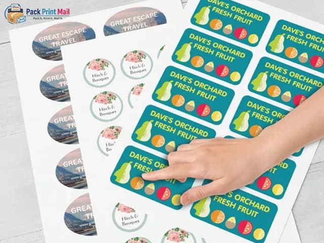 Custom Stickers printed product preview from Pack Print Mail