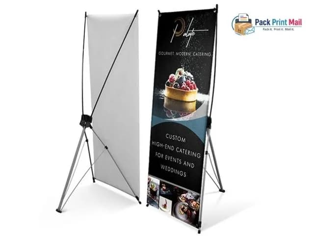 X-Frame Banners printed product preview from Pack Print Mail