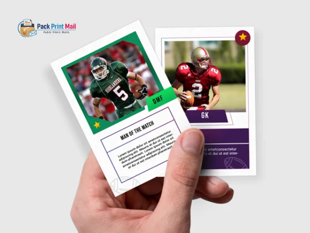 100lb Cover Linen Trading Cards printed product preview from Pack Print Mail