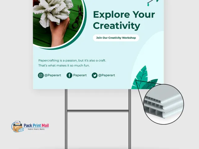 10mm Coroplast Signs printed product preview from Pack Print Mail