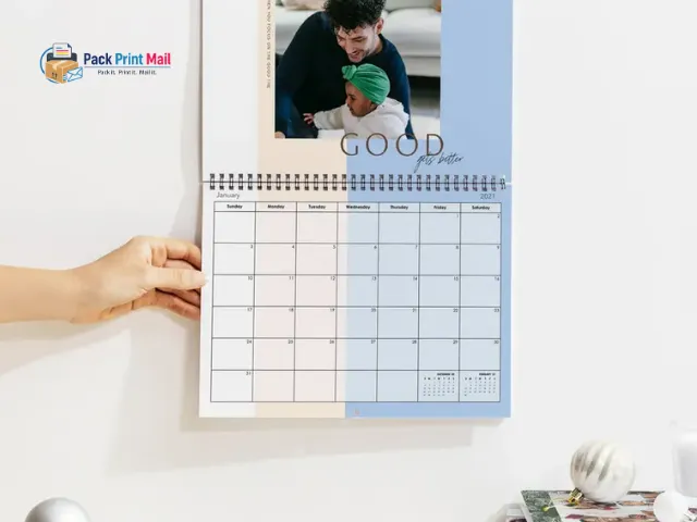 11x8.5 Calendars printed product preview from Pack Print Mail