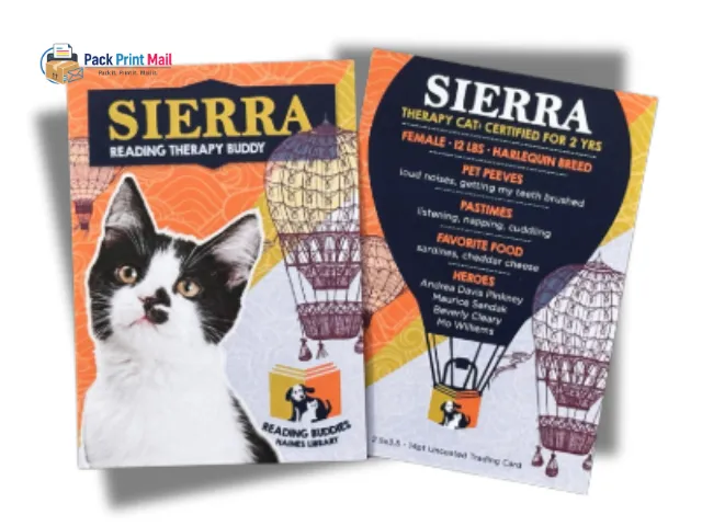 14pt Trading Cards printed product preview from Pack Print Mail