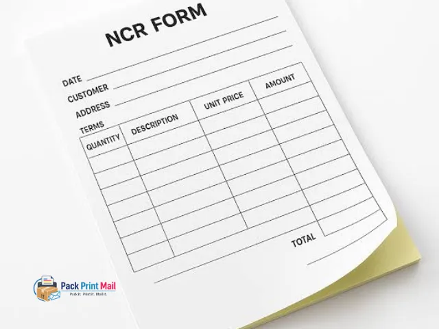 2-part NCR Forms w Variable Numbering printed product preview from Pack Print Mail
