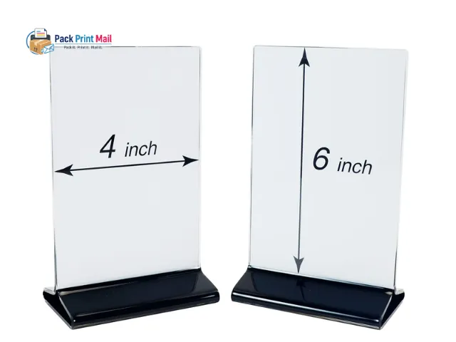 4x6 Table Tent printed product preview from Pack Print Mail