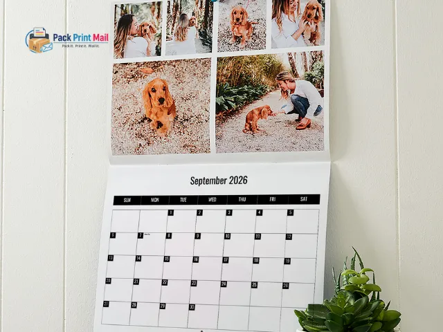 9x12 Calendars printed product preview from Pack Print Mail