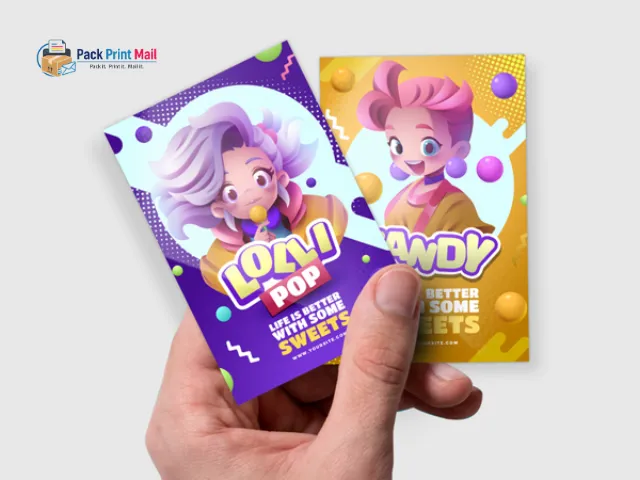 Akuafoil Social Cards printed product preview from Pack Print Mail
