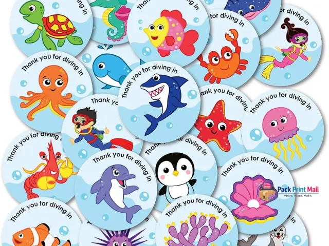 Akuafoil Stickers printed product preview from Pack Print Mail