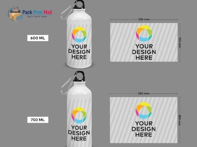 Bottles printed product preview from Pack Print Mail