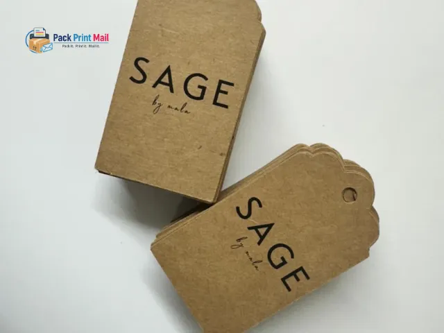 Brown Kraft Hang Tags printed product preview from Pack Print Mail