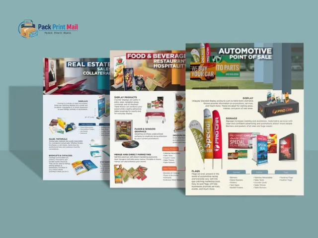 Common Sell Sheets printed product preview from Pack Print Mail