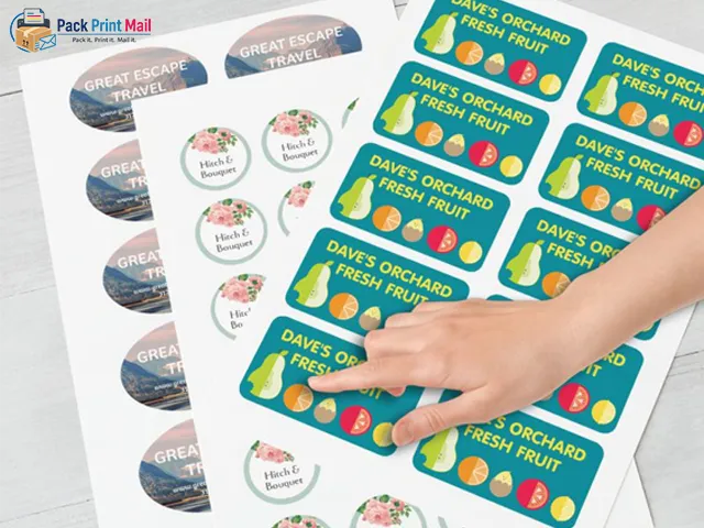Custom Stickers printed product preview from Pack Print Mail