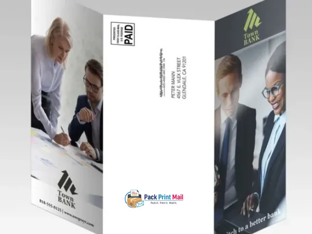 Direct Mail Flyers Brochures Coated printed product preview from Pack Print Mail