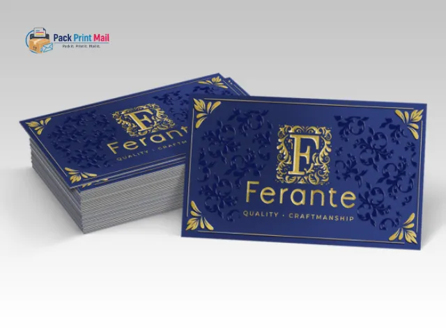 Dual Raised Business Cards printed product preview from Pack Print Mail