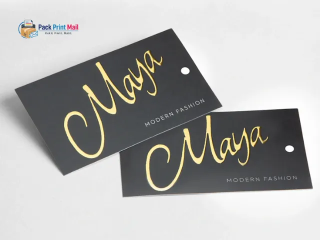 Dual Raised Hang Tags printed product preview from Pack Print Mail