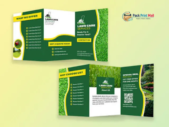 EDDM Tri Fold Full Service printed product preview from Pack Print Mail